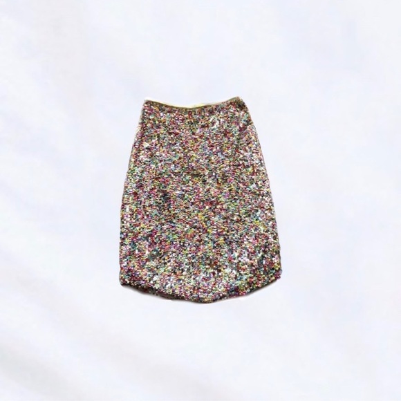 per se ⋆ confetti rainbow sequin skirt